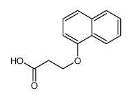 3-(萘-1-基氧基)丙酸结构式