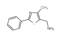 (4-甲基-2-苯基-1,3-噻唑-5-基)甲胺结构式