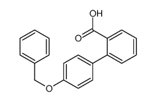 2-(4-phenylmethoxyphenyl)benzoic acid结构式