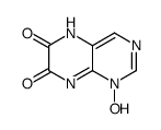 6,7-Pteridinedione,5,8-dihydro-,1-oxide(9CI) Structure