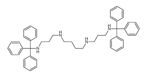 N,N'-bis[3-(tritylamino)propyl]butane-1,4-diamine Structure