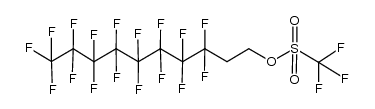 3,3,4,4,5,5,6,6,7,7,8,8,9,9,10,10,10-heptadecafluorodecyl trifluoromethanesulfonate Structure
