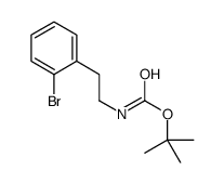 2-溴苯乙基氨基甲酸叔丁酯结构式