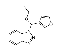 3-((Benzotriazol-1-yl)ethoxymethyl)furan结构式