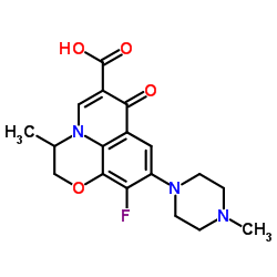 9-Piperazino Levofloxacin structure