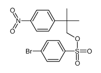 [2-methyl-2-(4-nitrophenyl)propyl] 4-bromobenzenesulfonate结构式