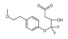 (2S)-1,1-difluoro-1-[4-(2-methoxyethyl)phenoxy]-3-nitropropan-2-ol结构式