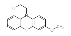10-(2-chloroethyl)-3-methoxy-phenothiazine结构式