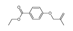 4-(2-methylprop-2-enyloxy)benzoic acid ethyl ester结构式