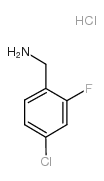 (4-氯-2-氟苯基)甲胺盐酸盐结构式