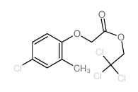 2,2,2-trichloroethyl 2-(4-chloro-2-methyl-phenoxy)acetate structure