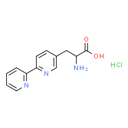 3-([2,2'-联吡啶]-5-基)-2-氨基丙酸盐酸盐结构式