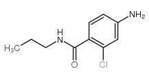 4-氨基-2-氯-N-丙基苯甲酰胺结构式