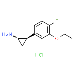 (1S,2R)-rel-2-(3-乙氧基-4-氟苯基)环丙烷-1-胺盐酸盐结构式