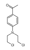 1-(4-(双(2-氯乙基)氨基)苯基)乙酮结构式