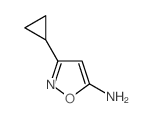 3-CYCLOPROPYLISOXAZOL-5-AMINE Structure