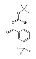 2-Methyl-2-propanyl [2-formyl-4-(trifluoromethyl)phenyl]carbamate Structure