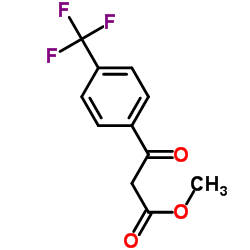4-三氟甲基苯甲酰基乙酸甲酯结构式