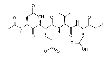 acetyl-Asp-Glu-Val-Asp-fluoromethyl-ketone Structure