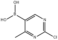 (2-Chloro-4-methylpyrimidin-5-yl)boronic acid Structure