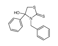 3-benzyl-4-hydroxy-4-phenyl-1,3-thiazolidine-2-thione结构式