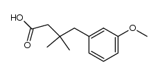 3,3-dimethyl-4-(3-methoxyphenyl)butanoic acid结构式