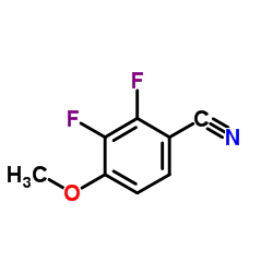2,3-二氟-4-甲氧基苯腈结构式