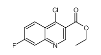 4-氯-7-氟喹啉-3-羧酸乙酯结构式