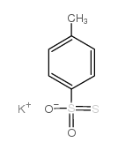 p-toluenethiosulfonic acid potassium salt Structure