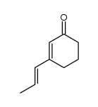 trans-3-(2-methylvinyl)cyclohex-2-enone Structure