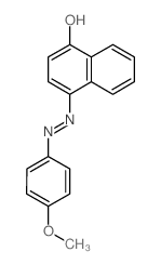 1-Naphthalenol,4-[2-(4-methoxyphenyl)diazenyl]- Structure