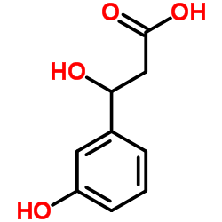 β-(间羟基苯基)羟丙烯酸结构式