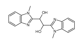 1,2-bis(1-methyl-1H-benzimidazole-2yl)ethane-1,2-diol结构式