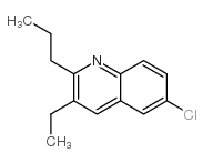 6-氯-3-乙基-2-丙基喹啉结构式