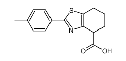 2-(4-methylphenyl)-4,5,6,7-tetrahydro-1,3-benzothiazole-4-carboxylic acid结构式