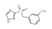 3-((3-甲基苄基)磺酰基)-1H-1,2,4-三唑结构式