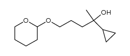 5-tetrahydropyranyloxy-2-cyclopropyl-2-pentanol结构式
