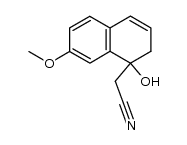 1-hydroxy-7-methoxy-3,4-dihydro-1-naphthylacetonitrile Structure