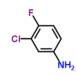 3-氯-4-氟苯胺结构式