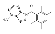 9H-Purin-6-amine, 9-(2,3,5,6-tetramethylbenzoyl)-结构式