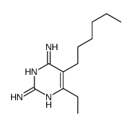 6-ethyl-5-hexylpyrimidine-2,4-diamine Structure