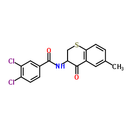 3,4-Dichloro-N-(6-methyl-4-oxo-3,4-dihydro-2H-thiochromen-3-yl)benzamide Structure