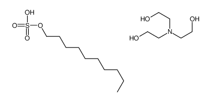 tris(2-hydroxyethyl)ammonium decyl sulphate Structure