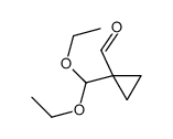 1-(diethoxymethyl)cyclopropane-1-carbaldehyde Structure