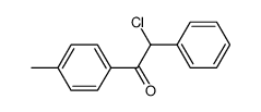 2-chloro-1-(4-methylphenyl)-2-phenyl-1-ethanone结构式