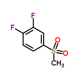 1,2-二氟-4-(甲基磺酰基)苯结构式