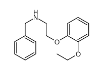 N-苄基-N-(2-乙氧基苯氧基)乙胺结构式