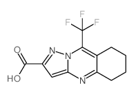 9-三氟甲基-5,6,7,8-四氢-吡唑并-[5,1-b]喹唑啉-2-羧酸结构式