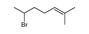 6-bromo-2-methylhept-2-ene Structure