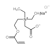 [2-(acryloyloxy)ethyl](carboxymethyl)diethylammonium chloride, sodium salt Structure